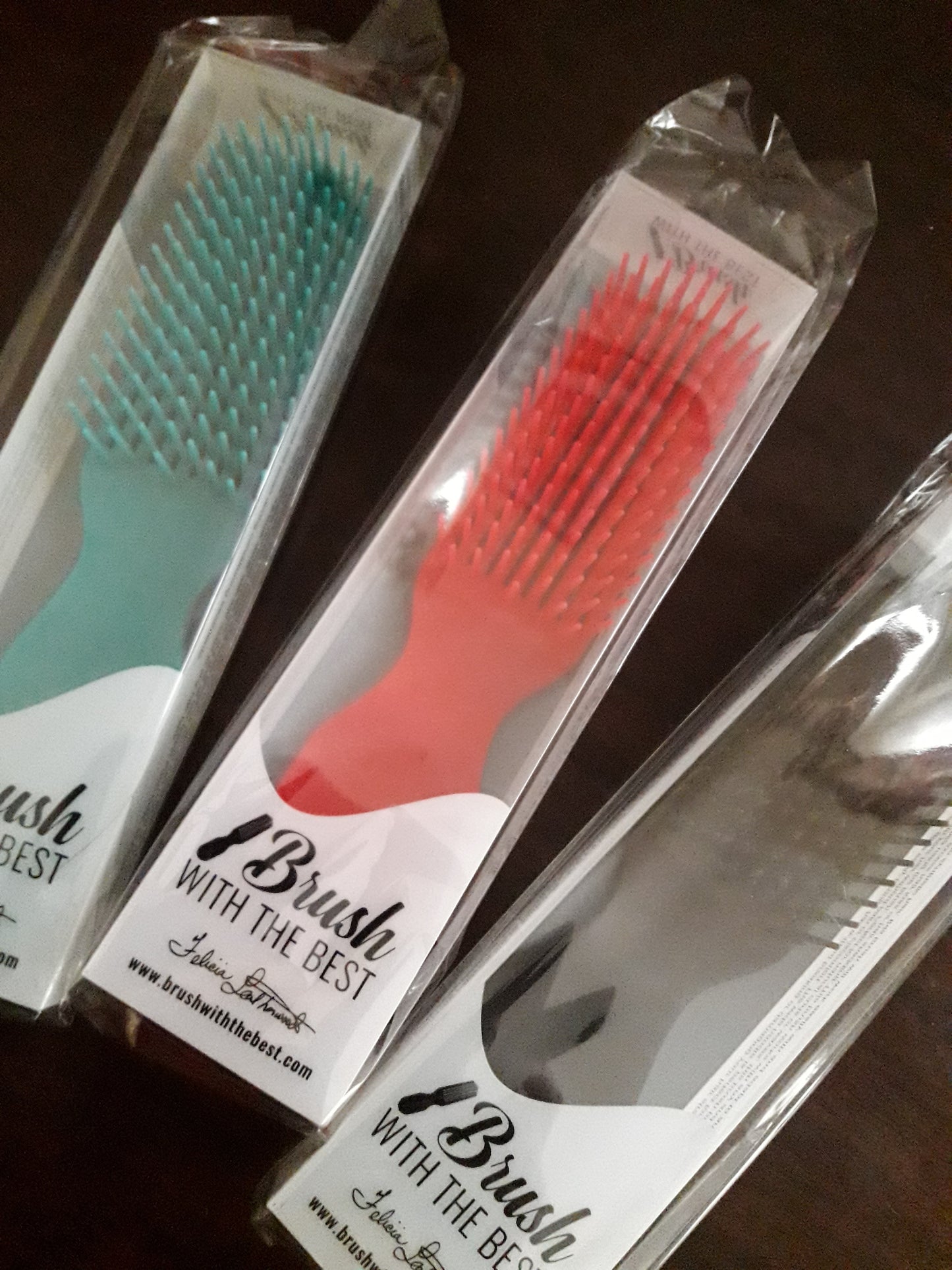 Teal Detangler Brush